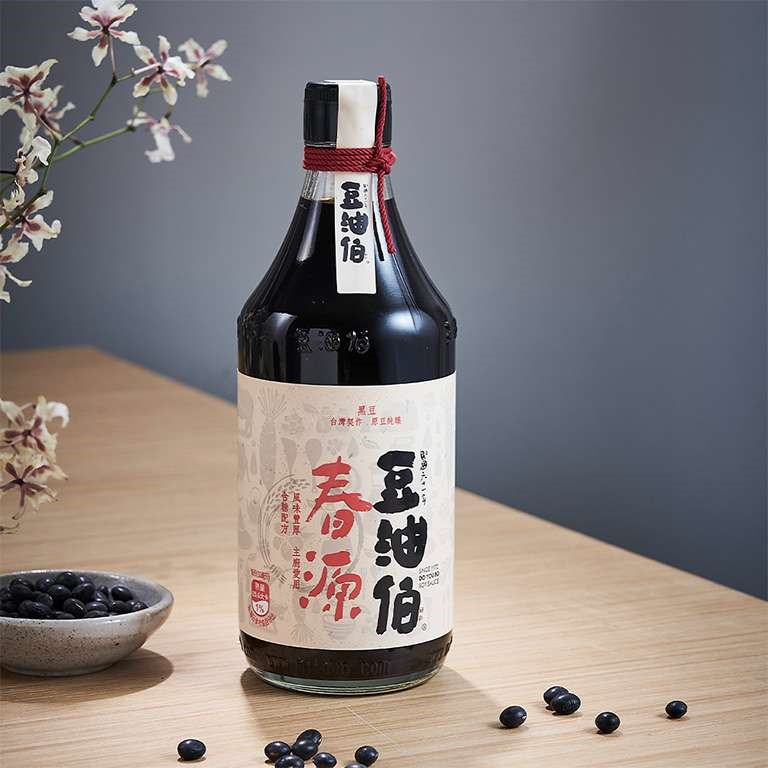豆油伯春源釀造醬油 500ml(黑豆醬油)