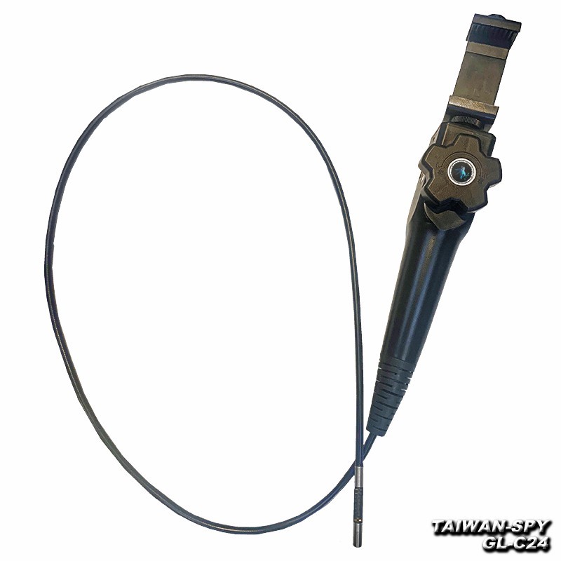 GL-C24 5.5mm 工業級雙向360°彎曲內視鏡｜1米蛇管攝影機｜LED照明｜過熱警示