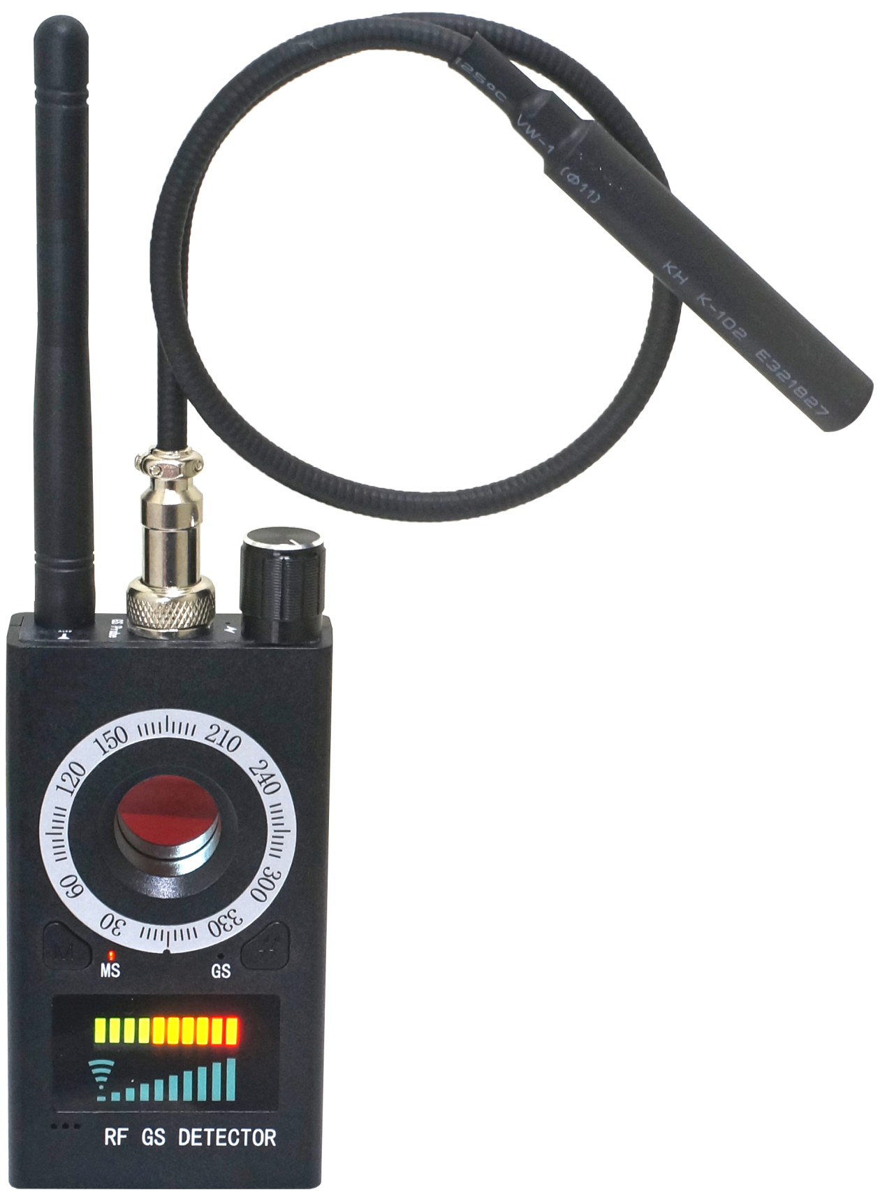 K18 RF類比無線訊號掃描器+鏡頭發現器+GPS強力磁鐵探測器 反針孔 反偷拍 反監聽 反竊聽｜中國製