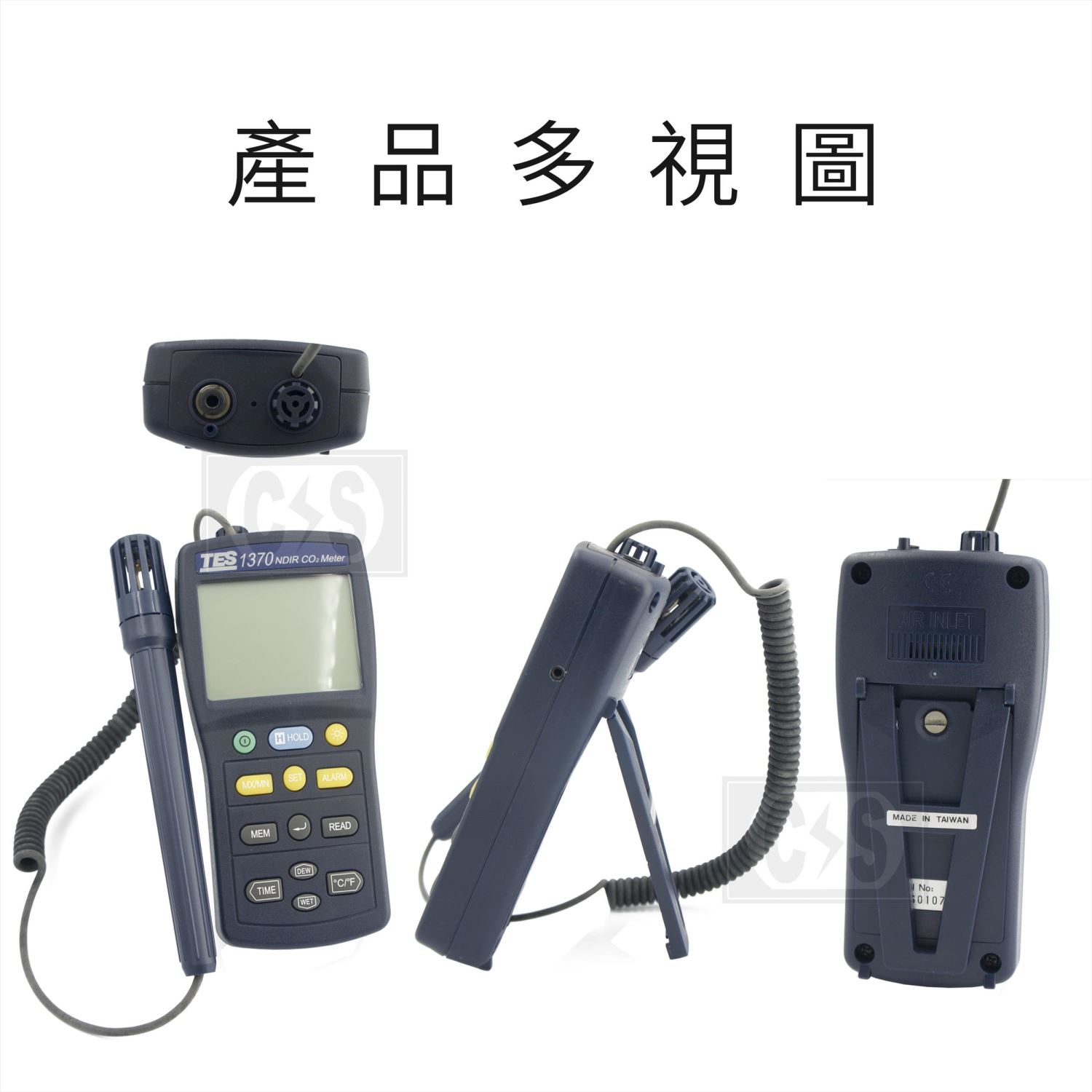 泰仕 TES-1370溫濕度非色散式二氧化碳測試計