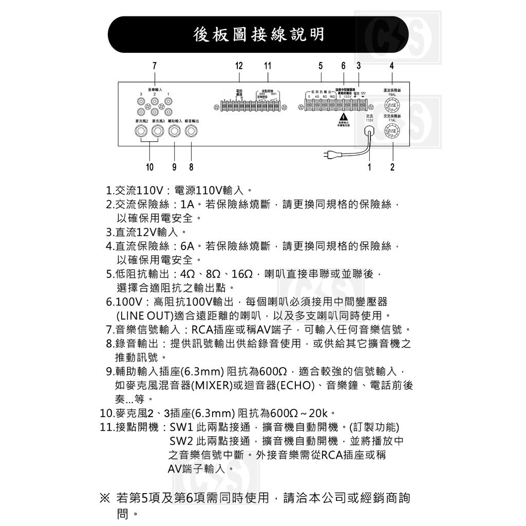 鐘王 PA擴大機 KB-80PA