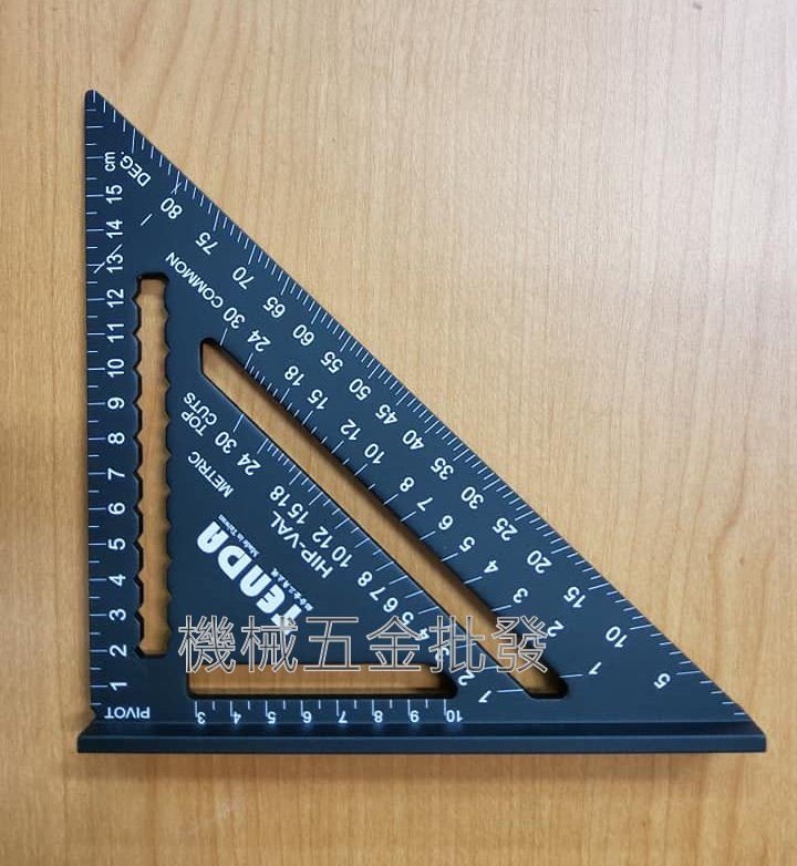 TENDA 90度 鋁合金三角止型規,測量工具