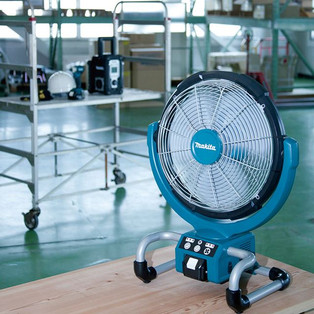 makita  {牧田}  14.4V/18V DCF300Z 充電/插電式兩用電風扇【單主機】,電動工具