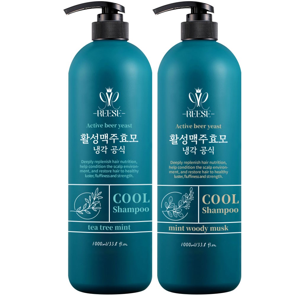 【REESE】啤酒酵母涼感頭皮護理洗髮乳1000ml