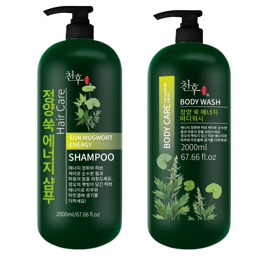 【天后】正陽艾草淨化洗髮精/沐浴乳2000ml
