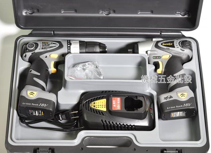 Durofix {車王} RI2065K 18V雙機組RI2065起子機/RI2096雙速震動電鑽,電動工具