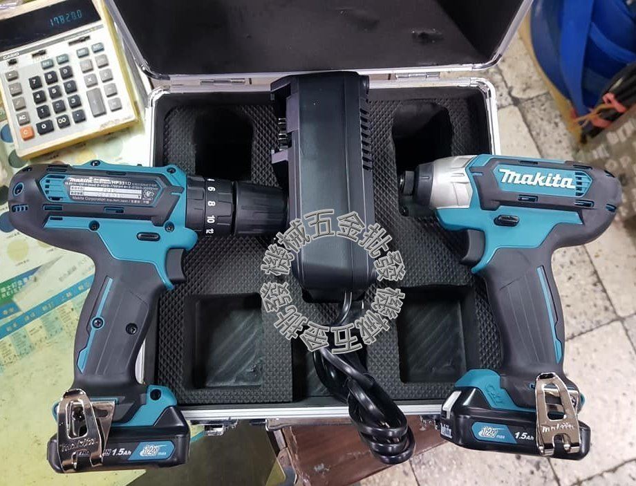 MAKITA {牧田} CLX202SX1 12V滑軌式雙機組TD110D/HP331D,電動工具