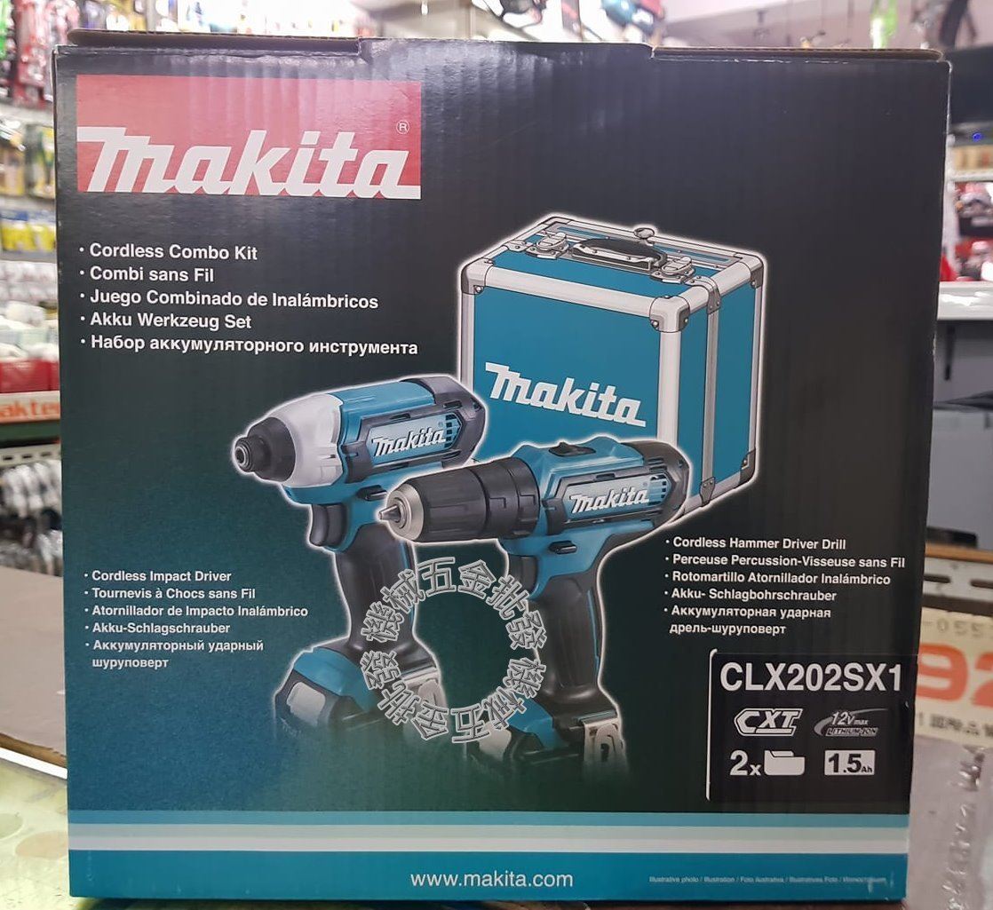 MAKITA {牧田} CLX202SX1 12V滑軌式雙機組TD110D/HP331D,電動工具