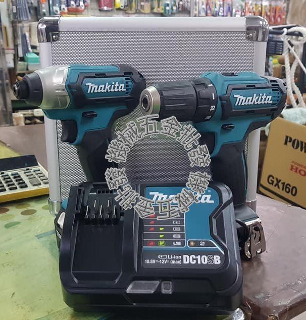 MAKITA {牧田} CLX201SMAX 12V充電式雙機組 TD110起子/DF331電鑽,電動工具