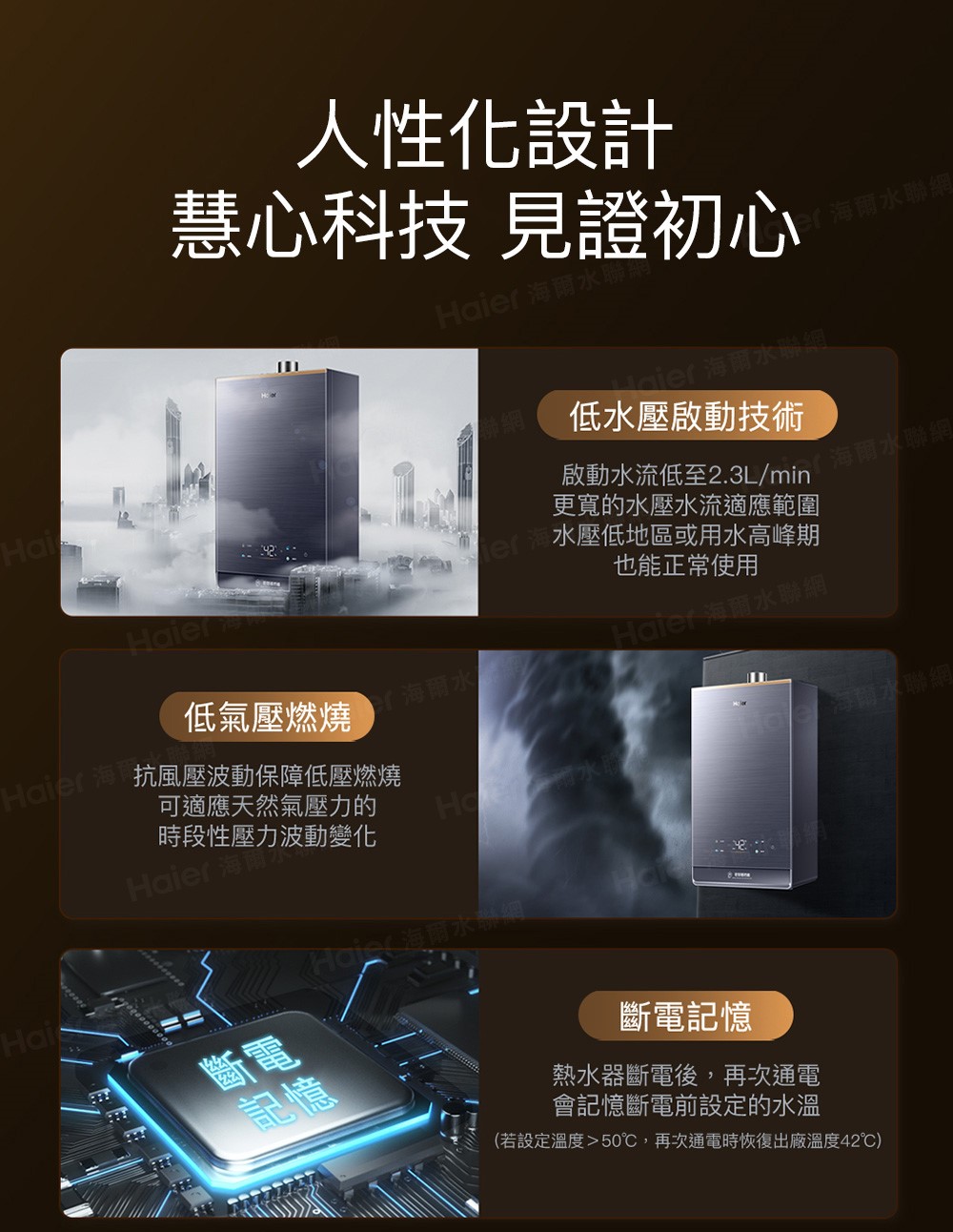 Haier 海爾 16L 燃氣熱水器 GT5