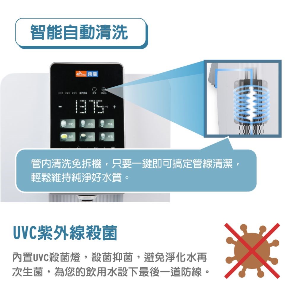 東龍 TE-521i 桌上型 RO熱飲機