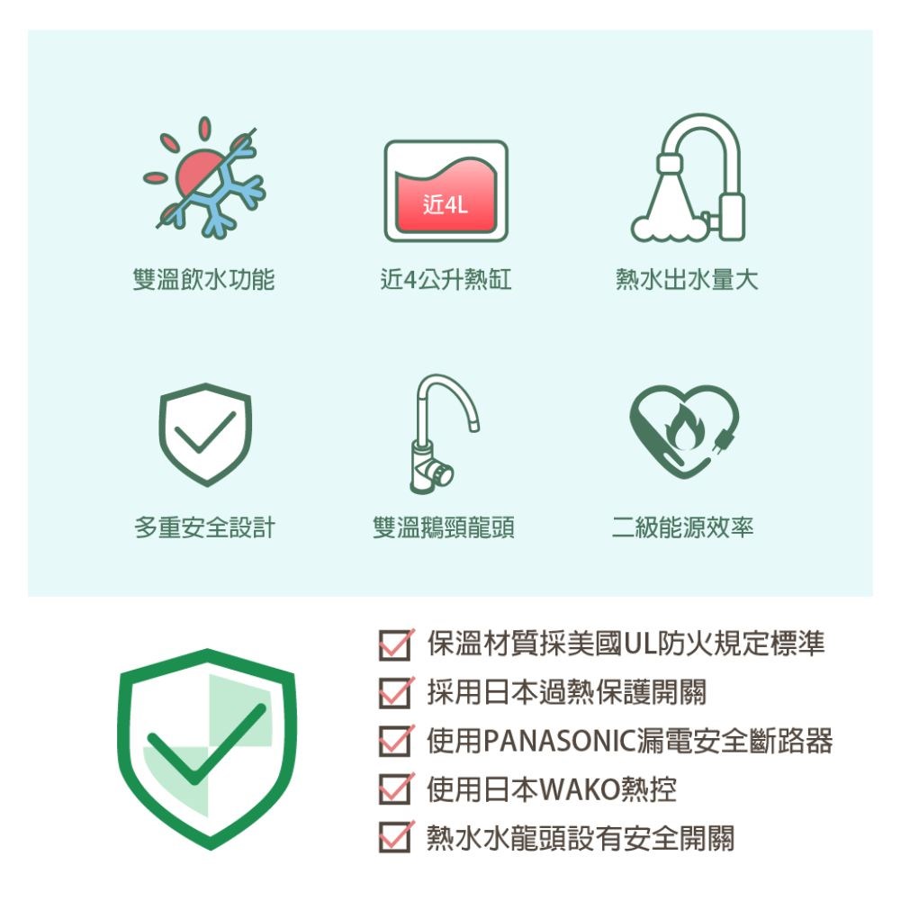 東龍 TE-1211K 廚下熱飲機