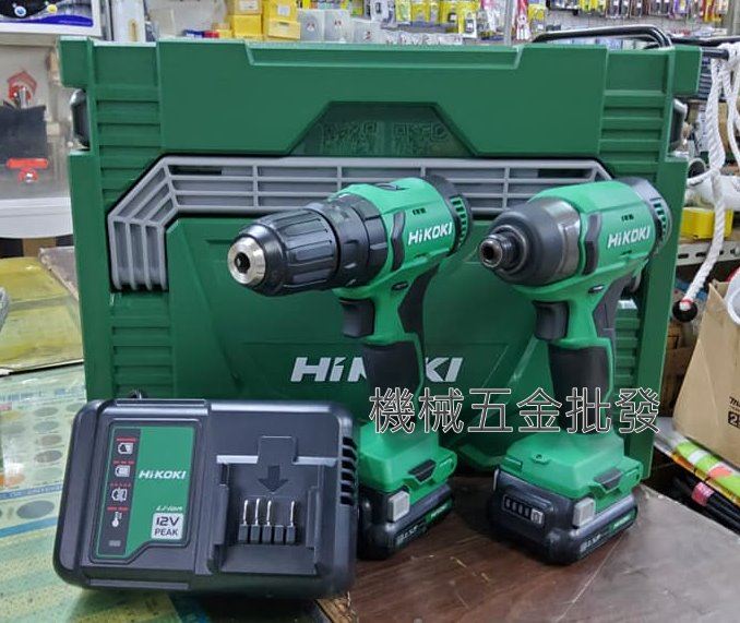 HIKOKI   12V超值組合雙機組WH12DA起子機+DV12DA震動電鑽,電動工具