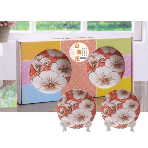 山茶花2入盤組禮盒