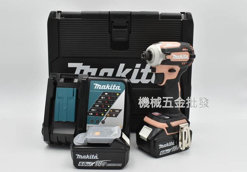  makita {牧田} DTD171GEFC 櫻花粉 18V充電式無刷衝擊起子機 雙6.0A電池【日本製】限定版,電動工具