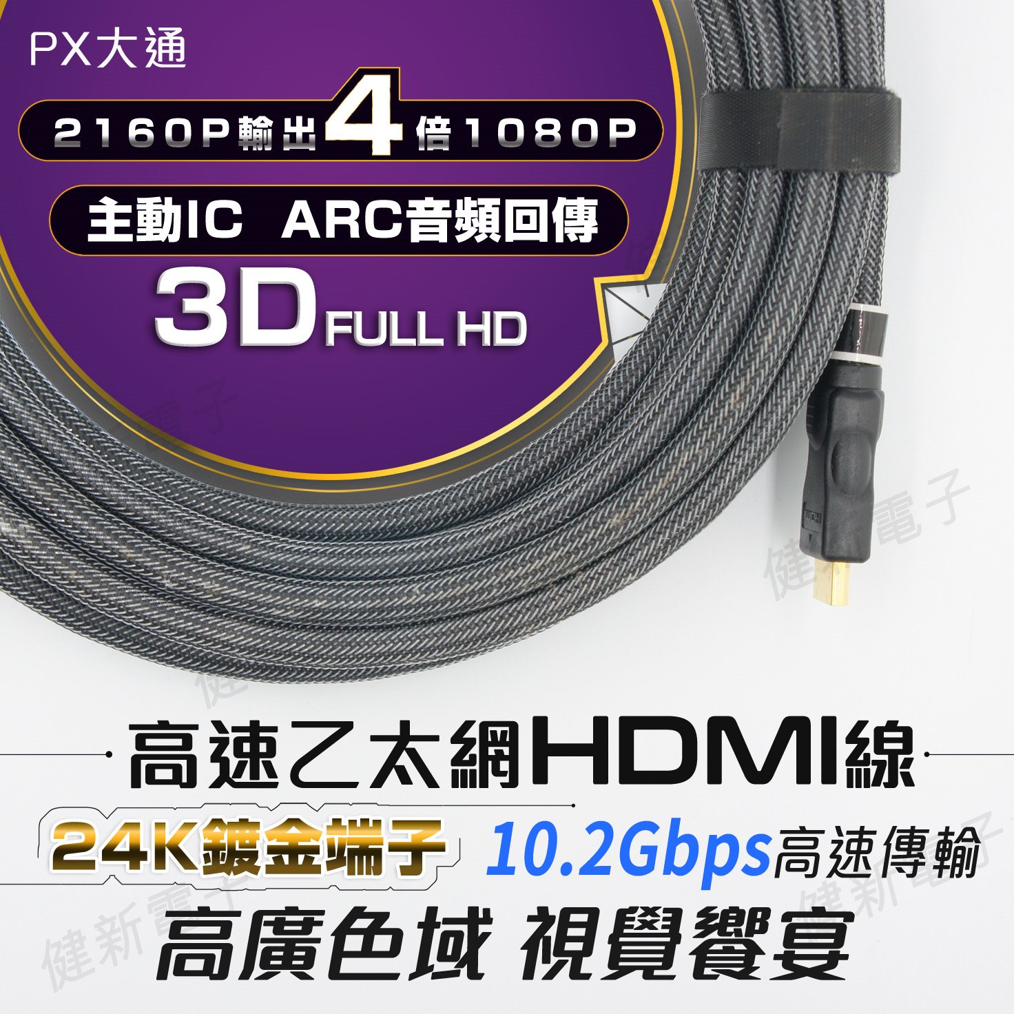 PX大通高速乙太網HDMI線