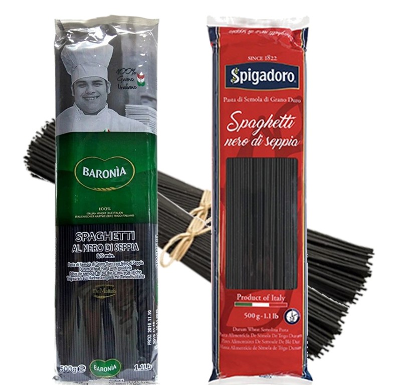 義大利麵墨魚麵500g   Squid Ink Pasta /  Spaghetti allo Seppie nere