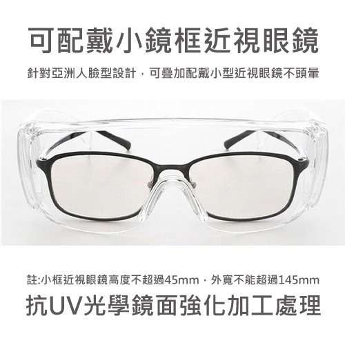 防飛沫護目鏡-防疫必備(抗UV、防飛沬、防粉塵、防風沙)