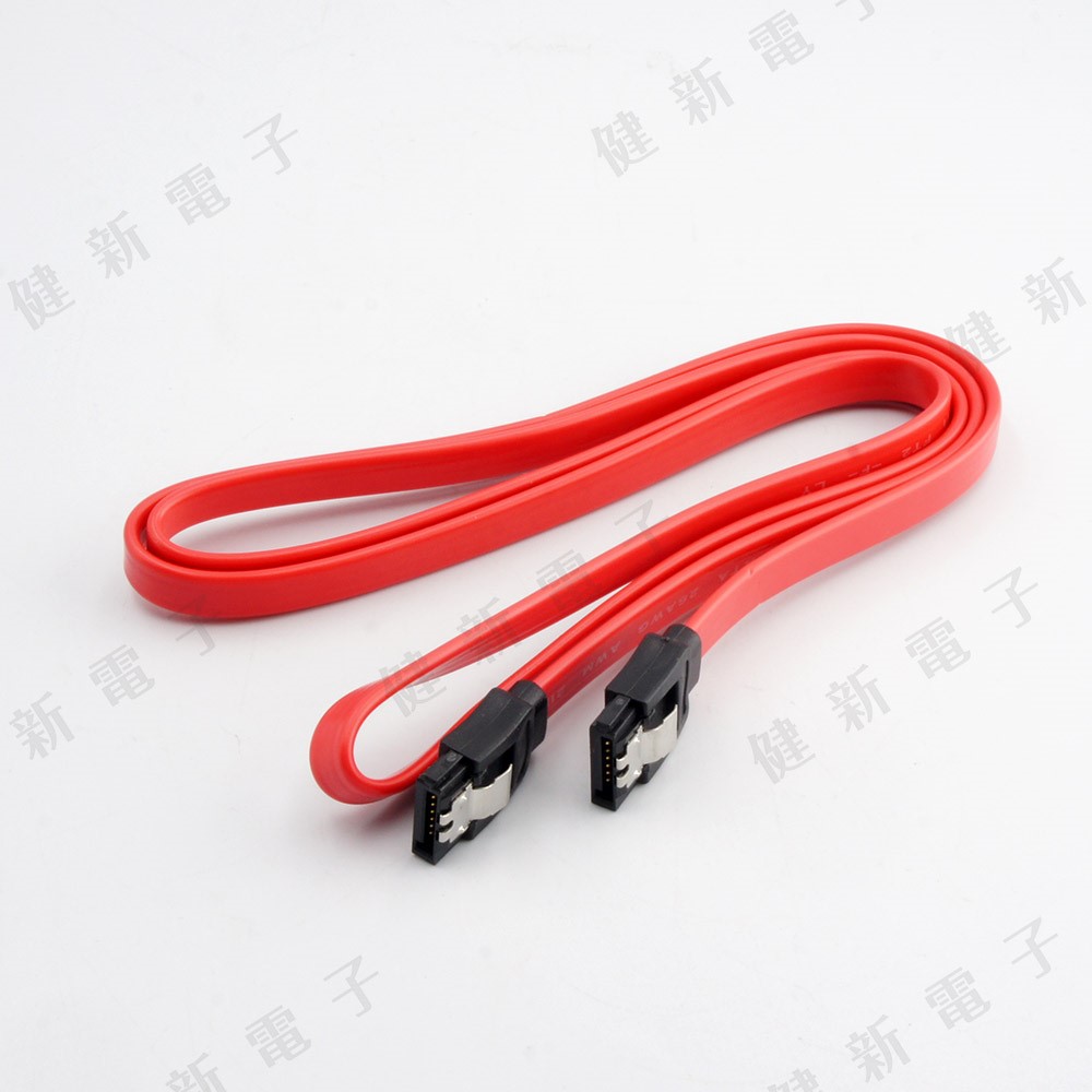 SATA 3.0 高速硬碟線 180度 100cm  帶彈片