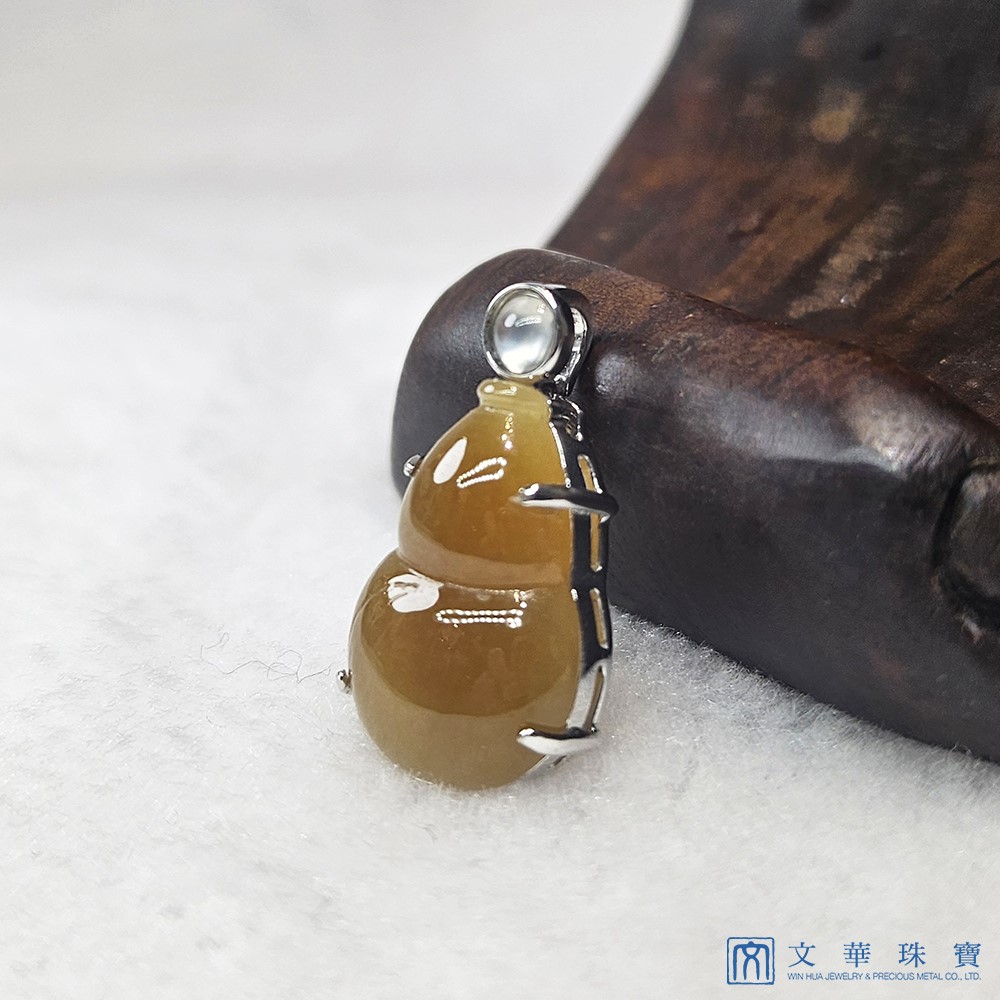 黃翡福祿玉墜
