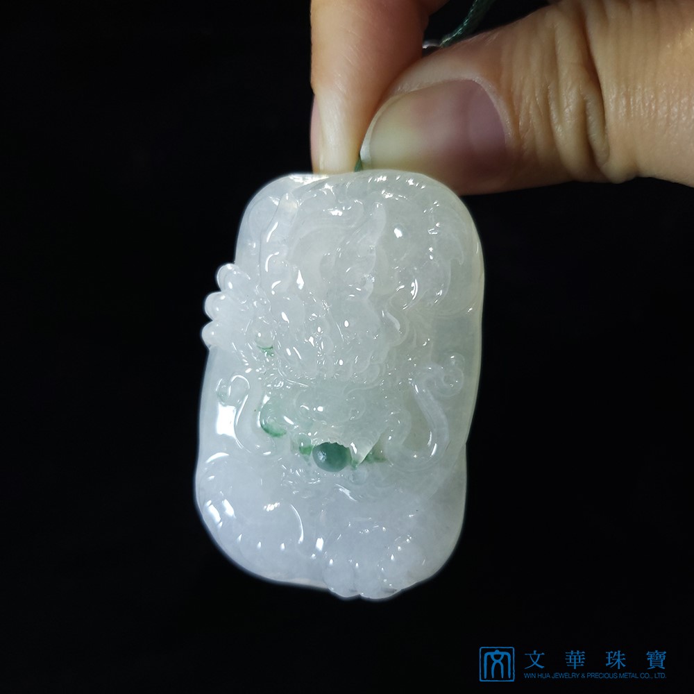 龍珠巧色龍玉牌