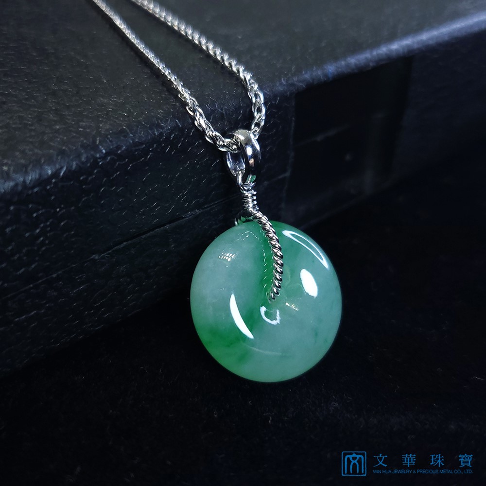 冰種陽綠平安扣玉墜(已售出)