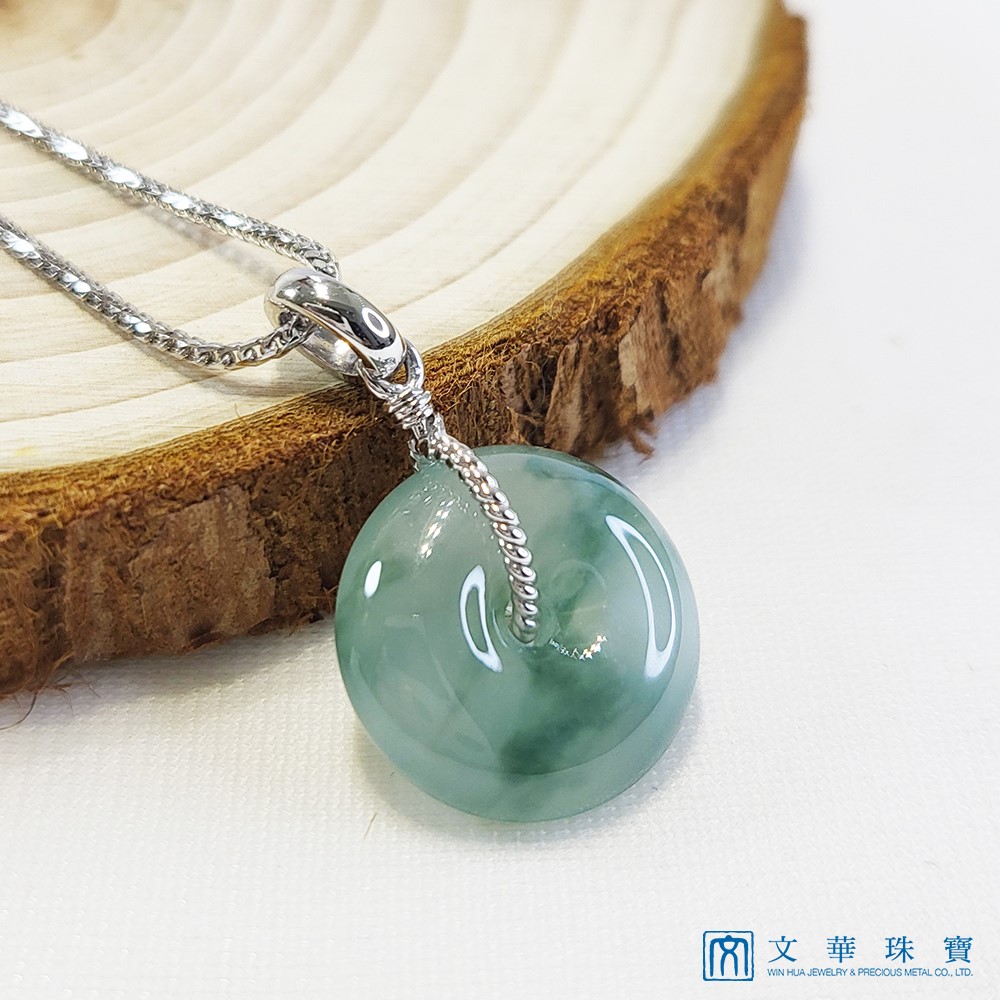 冰種飄蘭花平安扣玉墜(已售出)