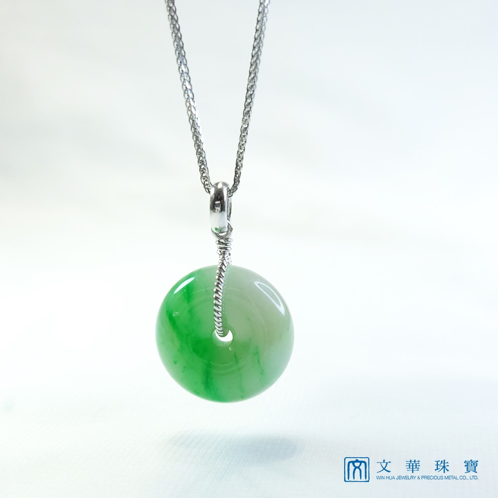 陽綠平安扣玉墜 