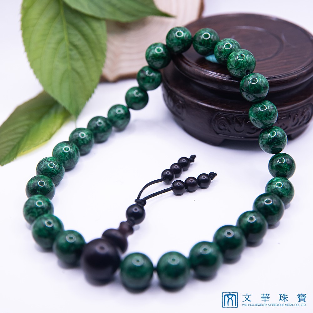 翡翠玉珠手串 共27顆 12.2-12.8mm(已售出)