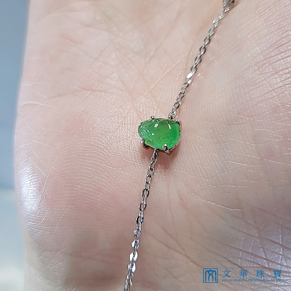 翡翠玉蟾18K金手鍊