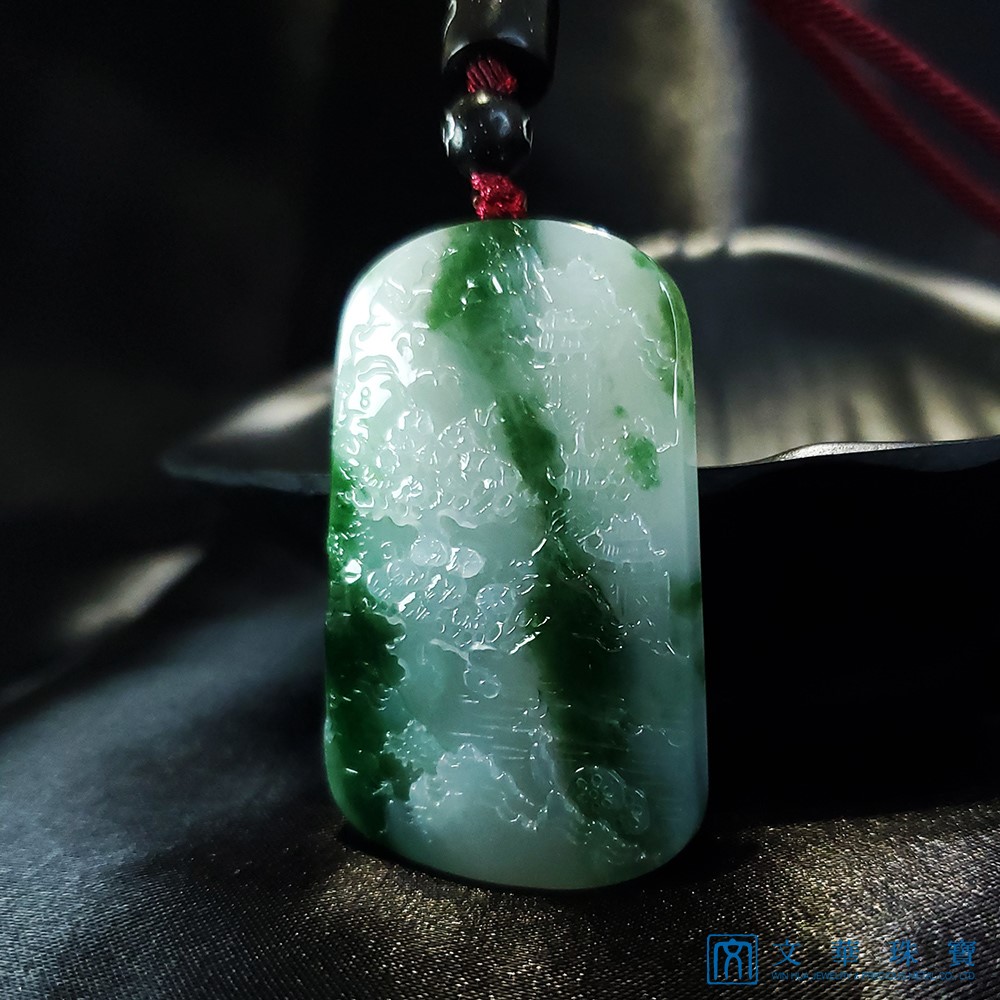 翡翠山水牌