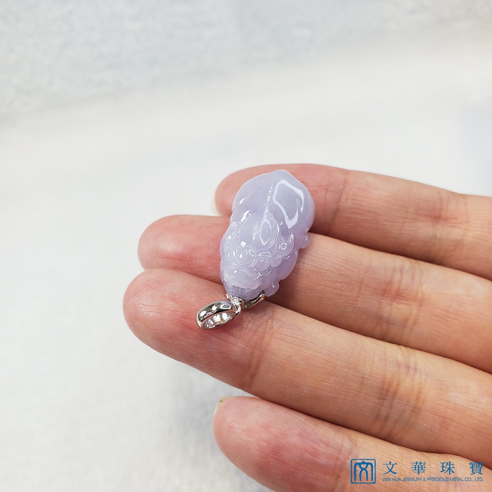 粉紫貔貅玉墜(已售出)