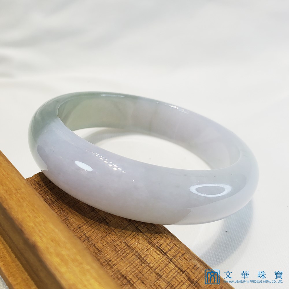 寬版厚莊冰糯帶湖綠玉鐲 19.5-20圍 平安鐲