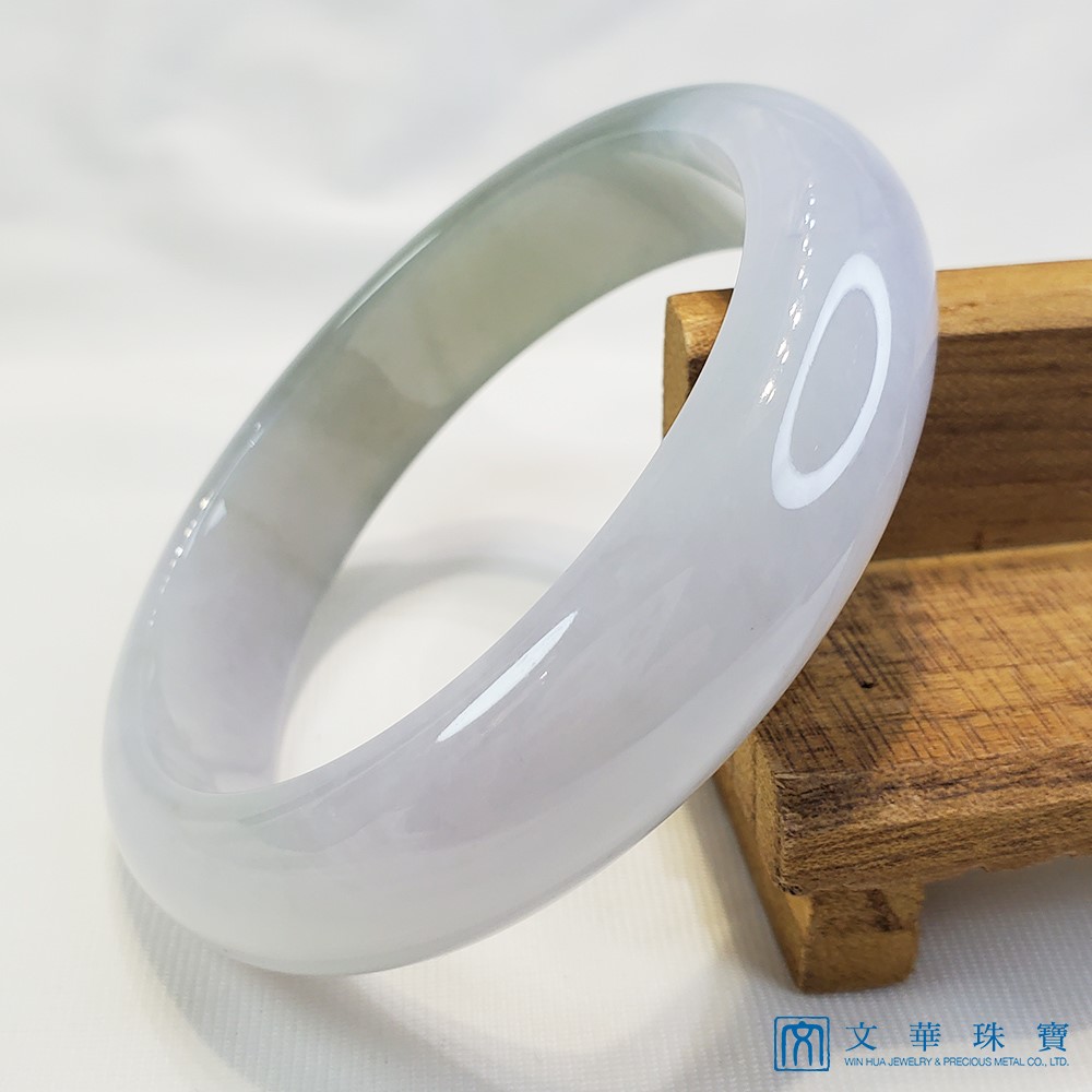 寬版厚莊冰糯帶湖綠玉鐲 19.5-20圍 平安鐲