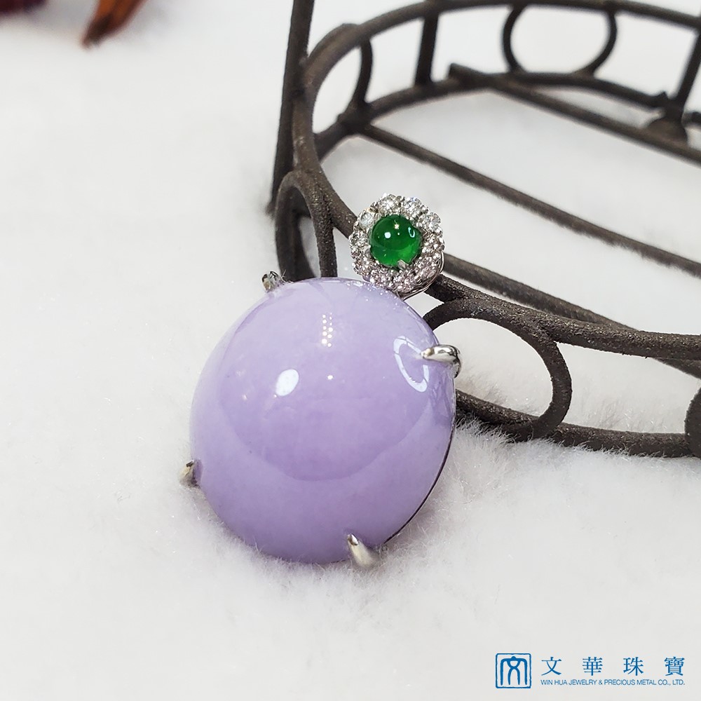 紫羅蘭蛋面玉墜(已售出)
