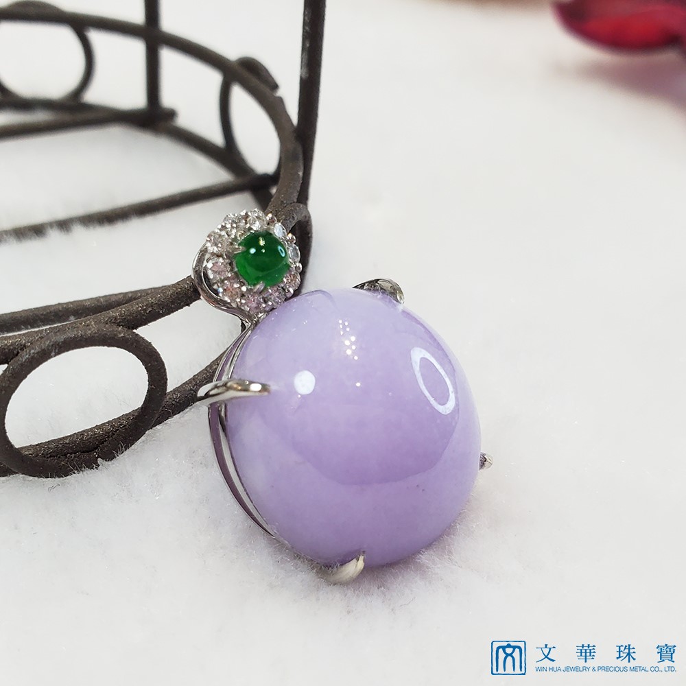 紫羅蘭蛋面玉墜(已售出)