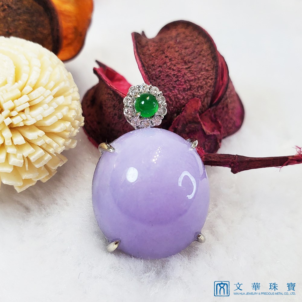 紫羅蘭蛋面玉墜(已售出)