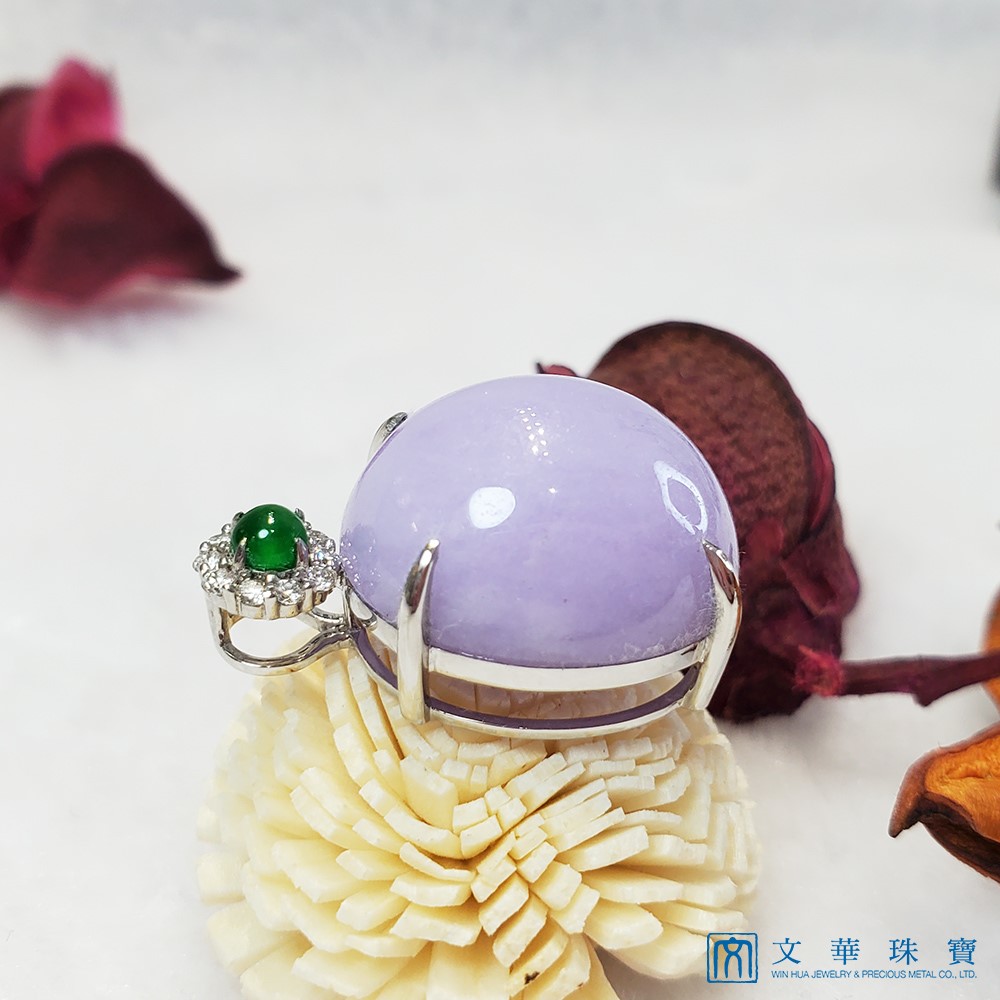 紫羅蘭蛋面玉墜(已售出)