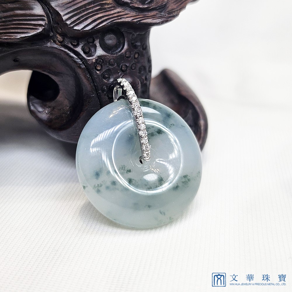 冰種飄蘭花平安扣鑽墜(已售出)