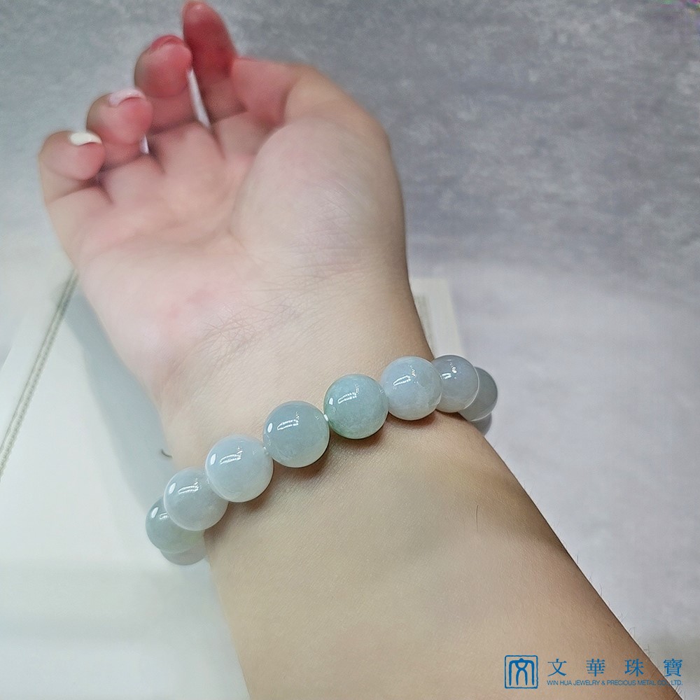 芙蓉綠串珠手鍊 11.8~12.5mm