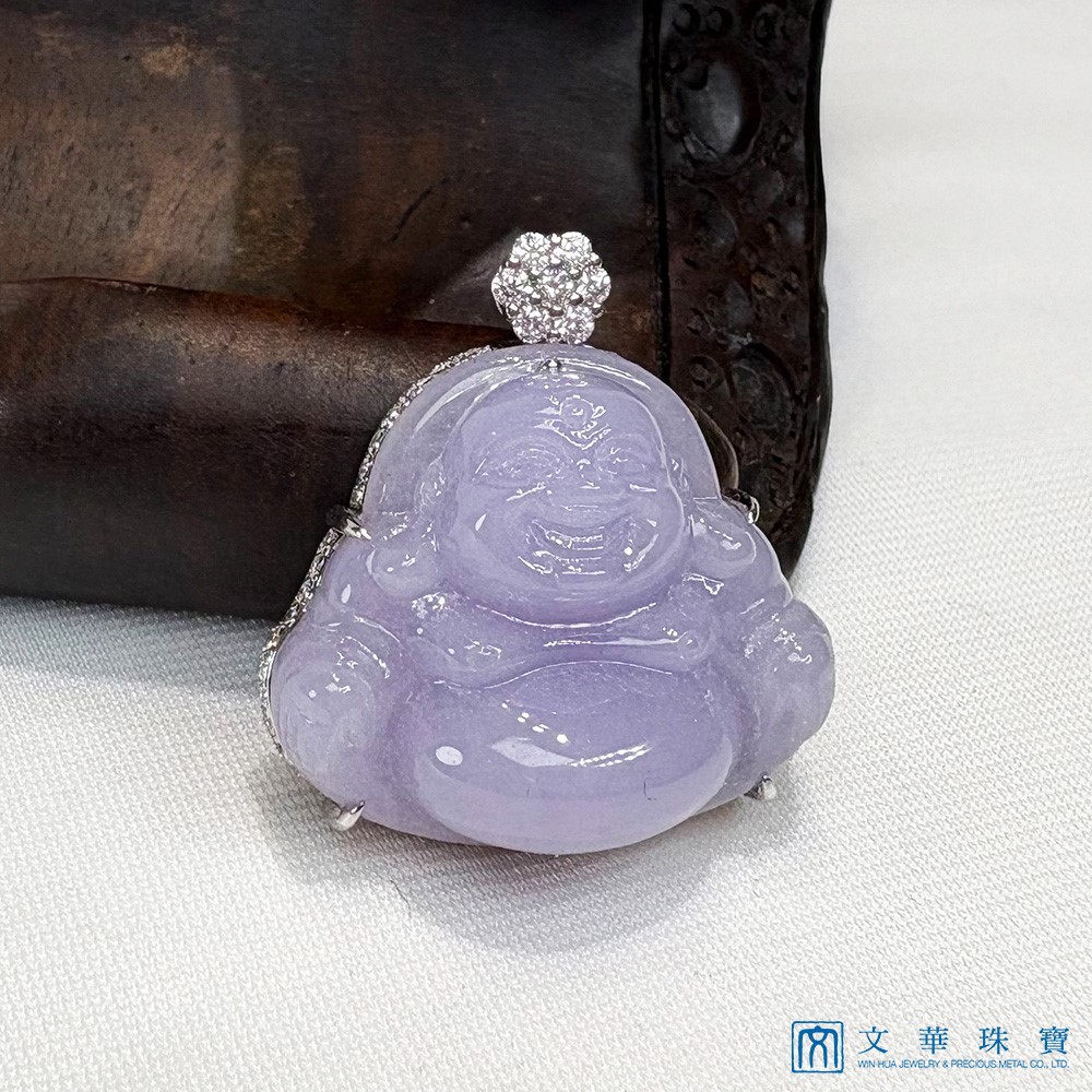 紫羅蘭彌勒佛鑽墜
