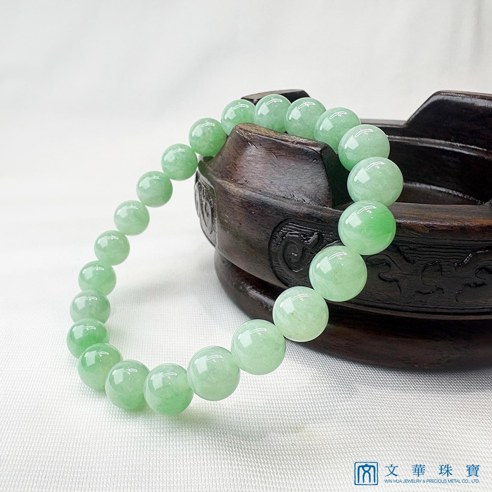 翡翠果綠玉珠手鍊 約7.7-8mm