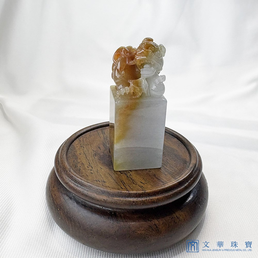 翡翠瑞金貔貅方印