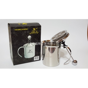 Gamma Cafe不銹鋼雙層奶泡杯800cc