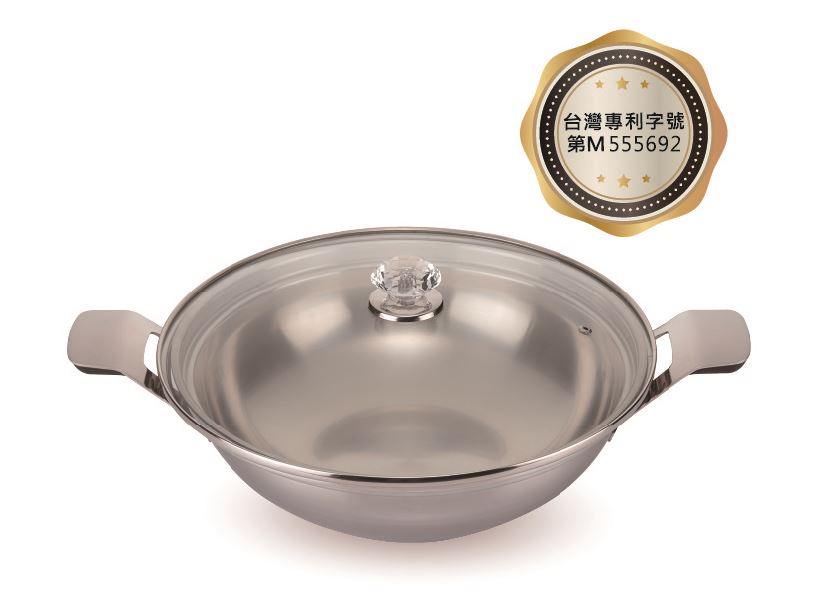 TI-029鈦鑽萬用鍋36CM  鍋身1.45kg+鍋蓋1.65kg