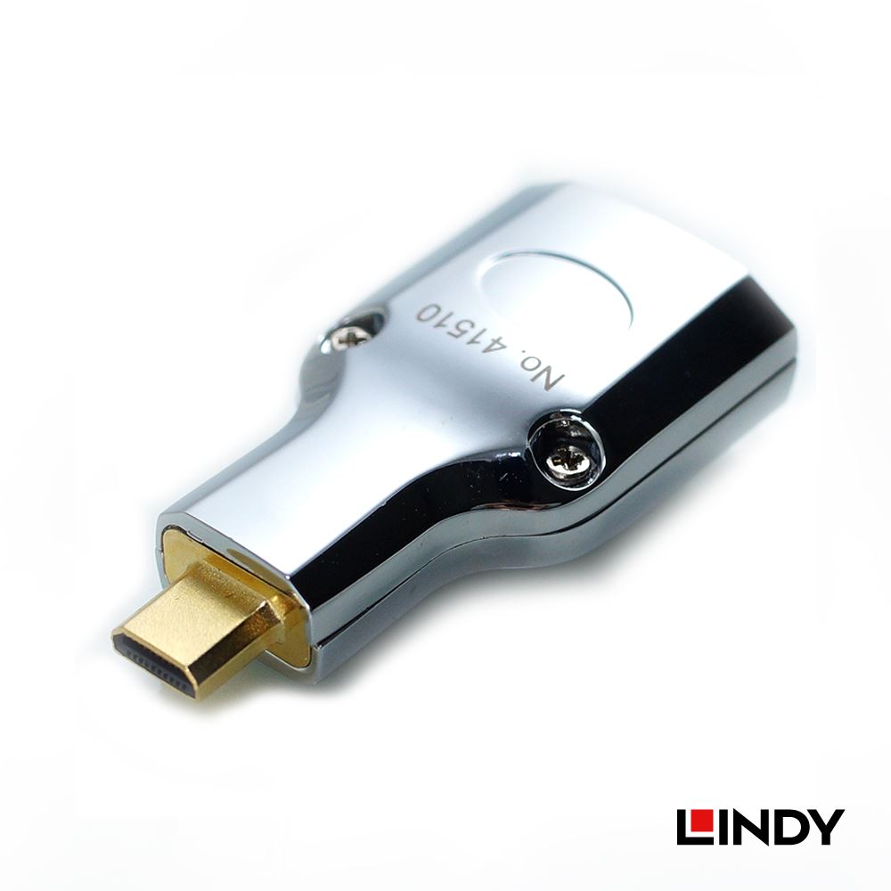 林帝 CROMO HDMI 2.0 鍍金 轉接頭-Micro HDMI公轉HDMI母