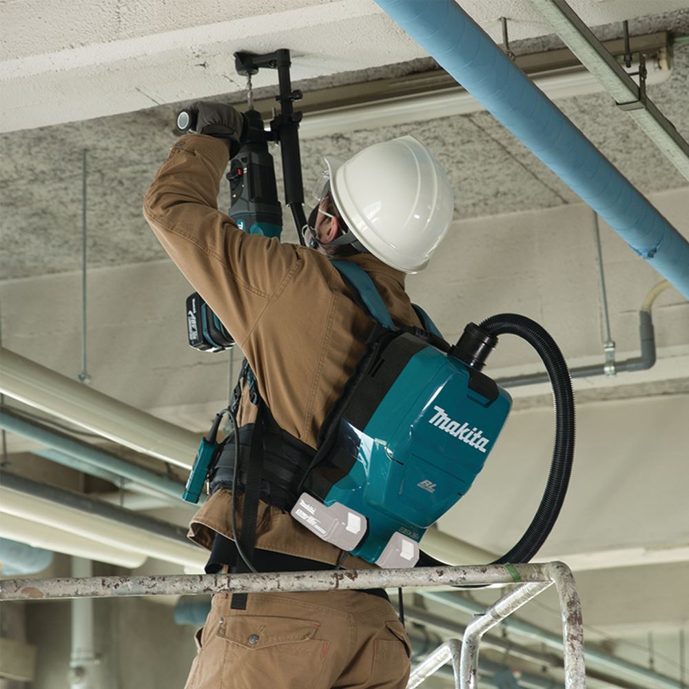 makita {牧田} DVC260ZX2 36V(18Vx2)充電式無線HEPA背負式吸塵器【單主機】,電動工具