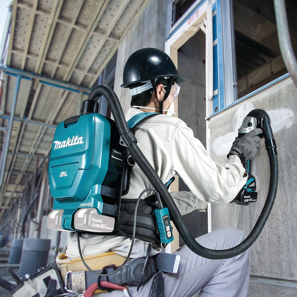 makita {牧田} DVC260ZX2 36V(18Vx2)充電式無線HEPA背負式吸塵器【單主機】,電動工具