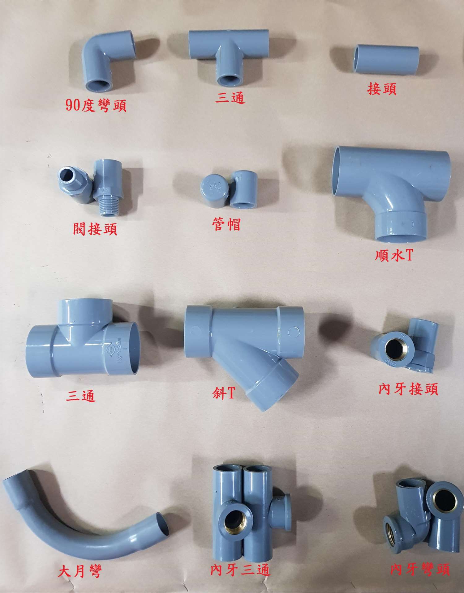 塑膠水用各式另件