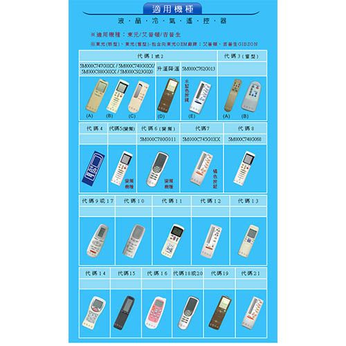 AI-T1東元專用冷氣遙控器